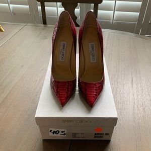 Jimmy Choo Elaphe Snakeskin Pumps